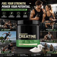 Créatine monohydrate pure en poudre, complément alimentaire pour la musculation, pour la force et l'amélioration des performances, créatine monohydrate en poudre