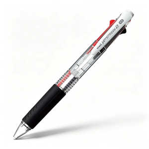 Stylo bille rétractable Uni Jetstream 2 couleurs SXE2-300-07 0,7 mm encre noire et rouge pour bureau, école, affaires - Product Image 1