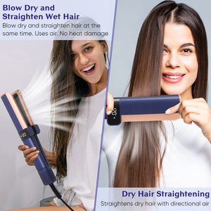 New đa Styler Bụi phong cách Hot Air Styler tốc độ cao bndc1600w ướt để khô không khí thẳng tóc ép tóc với không khí - Product Image 5