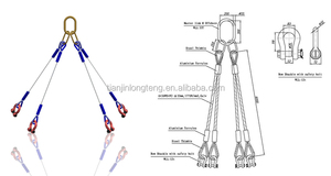 <span class=keywords><strong>DNV</strong></span> 2.7-1 tiêu chuẩn <span class=keywords><strong>container</strong></span> nâng năm chân dây thép dây Sling cho ra nước ngoài - Product Image 3