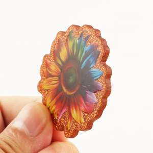 Portacredenciales de Acrílico con Purpurina Personalizado, Accesorios de Enfermería, Portacredenciales de Silicona con Cuentas para Identificación Médica - Product Image 5