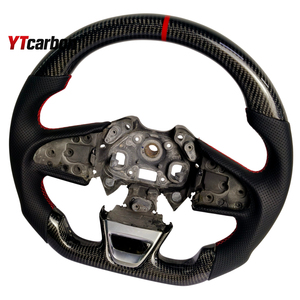 Volante de Fibra de Carbono Real Personalizado Estilo Racing YTcarbon para <span class=keywords><strong>Kadjar</strong></span> GT RS, Accesorios Interiores para Auto - Product Image 4