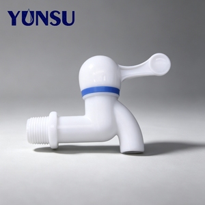 Robinet extérieur Yunsu en plastique chromé, monocommande, blanc, pour lavabo à trou unique, design moderne, avec cartouche céramique, pour salle de bain - Product Image 5