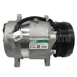 Compresseur de climatisation automobile 6453AQ V5 6PK 121MM 12V pour <span class=keywords><strong>PEUGEOT</strong></span> <span class=keywords><strong>406</strong></span> <span class=keywords><strong>Break</strong></span> (8E/F) (96-04) 699655 8600256 QC036D - Product Image 1