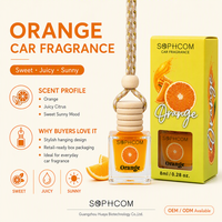 Diffuseur de parfum pour voiture 8ml, flacon en verre avec bouchon en bois, désodorisant pour voiture, huile essentielle, parfum apaisant et relaxant pour les trajets quotidiens