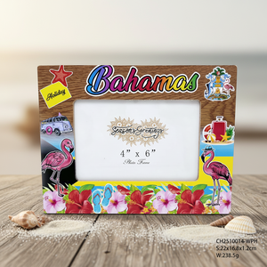 Souvenir Turistico <span class=keywords><strong>Cornice</strong></span> Fotografica in Legno <span class=keywords><strong>con</strong></span> Stampa UV 3D e <span class=keywords><strong>Nome</strong></span> Personalizzato della Città Bahamas Punta Cana Costa Rica - Product Image 2