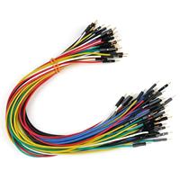 Câbles de raccordement Dupont en silicone 22AWG, 50 cm, lot de 60, résistants aux hautes températures, avec bornes plaquées or pour l'électronique