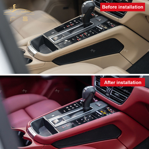 Cubierta de cuero Real para Porsche <span class=keywords><strong>Macan</strong></span> 2014 - 2023 accesorios de coche modificación <span class=keywords><strong>Interior</strong></span> Kit tapicería de alta calidad - Product Image 2