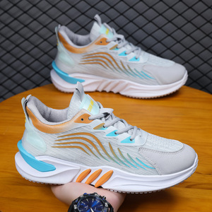 Zapatillas Deportivas Casuales para Hombre, con Cordones, Malla Deportiva, Suela Suave, Ligeras, Transpirables, para Todas las Temporadas, EVERGREEN - Product Image 1