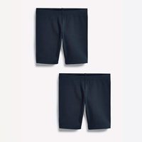 Ensemble deux pièces personnalisé de shorts de cyclisme en coton pour filles, OEM, anti-transparence, élastique, enduit PU, plusieurs couleurs, échantillon en 7 jours |   Stock