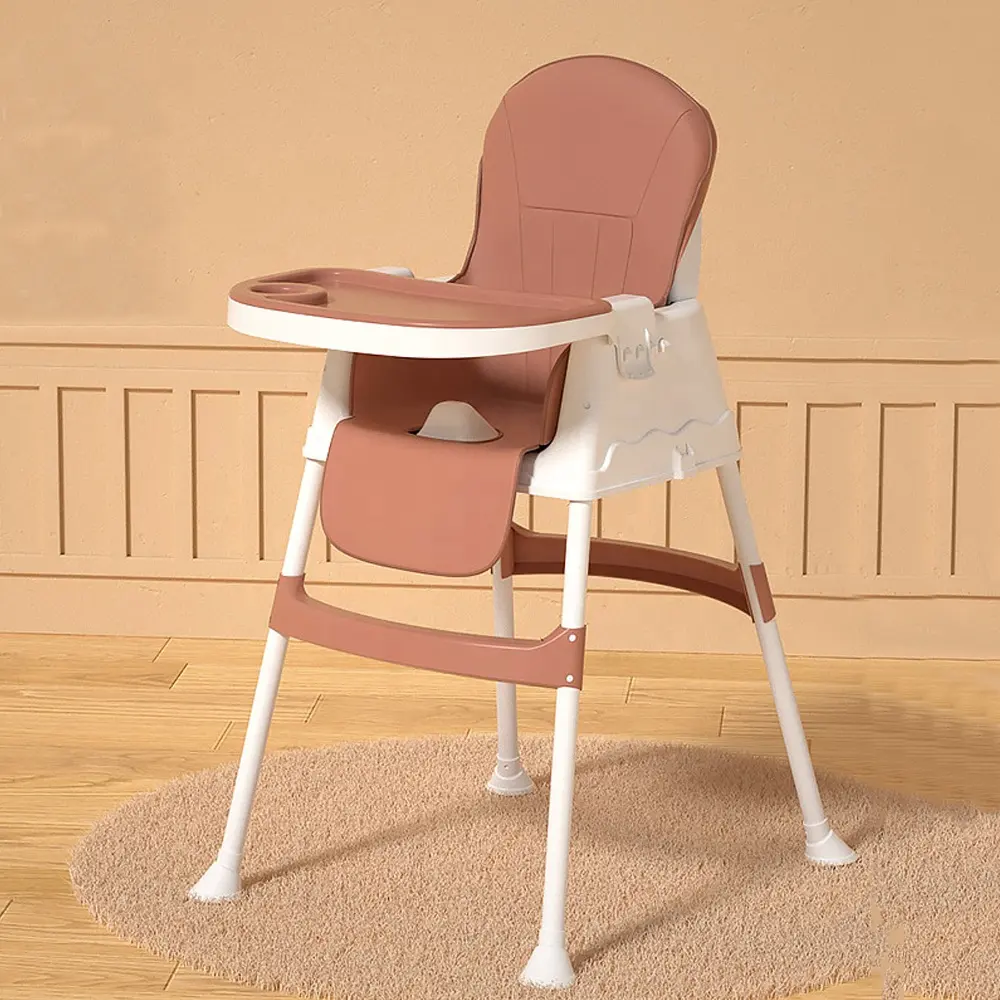 Cadeira alta portátil PP para crianças de alta qualidade para bebês, cadeira alta ajustável para crescimento