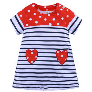 Ropa para Niñas de 1 a 6 Años al por Mayor, Vestidos de Algodón de Manga Corta para Niños, Vestido Informal de Verano para Bebés - Product Image 6