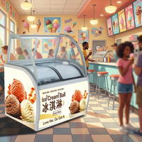 Vitrine Réfrigérée YINZHENG à Prix d'Usine pour Crèmes Glacées et Sucettes Glacées - Armoire Réfrigérante Présentoir