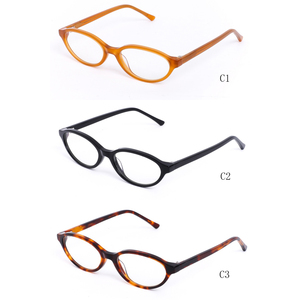 Lbashades 2503レトロなメガネ小さな楕円形の眼鏡フレーム手作りアセテートメガネブルーブロックデザイナーのスペクタクルフレームロゴ付き - Product Image 6