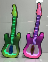 Professionnel personnalisable guitare forme champagne bouteille présentateur bar fête décoration brillant vin présentoir
