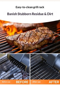 Brosse électrique pour barbecue extérieur, kit 3-en-1 sans fil avec 3 têtes interchangeables pour grilles en fonte - Product Image 6