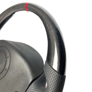 <span class=keywords><strong>Volant</strong></span> en Cuir Noir Fibre de Carbone avec Couleur Modifiable, Alcantara, et Possibilité d'Ajouter des LED, Entièrement Personnalisable <span class=keywords><strong>pour</strong></span> <span class=keywords><strong>Megane</strong></span> <span class=keywords><strong>2</strong></span> - Product Image 6