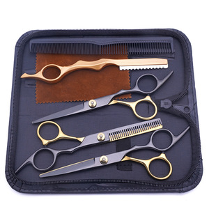 Ciseaux à cheveux 6'' – Kit de ciseaux de coiffure en acier inoxydable pour démêlage – Ciseaux de barbier professionnels - Product Image 1