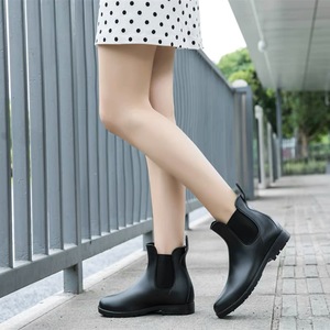 Hot Comfortable Waterproof Lightweight Summer Autumn <strong>Ankle</strong> Anti-slip PVC Chelsea <strong>Boots</strong> for <strong>Women</strong> - Product Image 3