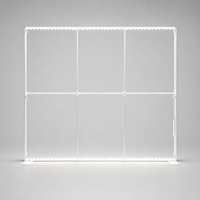 Stand d'exposition modulaire portable sans cadre 10x20 pieds avec caissons lumineux pour salons professionnels