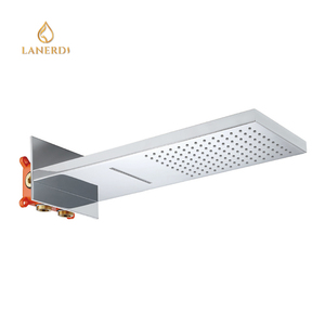 Big 16-Inch Stainless Steel Modern Design Watermark Ceiling-Mounted <strong>Water</strong> <strong>Saving</strong> Rainfall Bathroom <strong>Shower</strong> <strong>Head</strong> for Apartment - Product Image 2