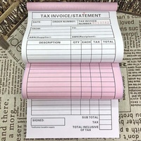 Carnet de commandes et de factures avec 50 feuilles autocopiantes – Grand carnet de commandes, reçus et factures en duplicata