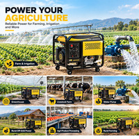 Générateur diesel portable à châssis ouvert refroidi par air 11KW 12KW en promotion pour l'irrigation agricole et les équipements agricoles