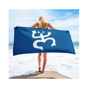 2024 Hot summer products Puerto Rico flag football sport gym bath pool Beach Towel custom logo