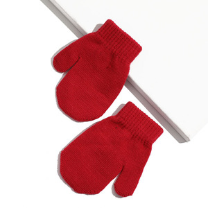 Enfant automne et hiver 1-4 ans couleur unie enfants tricotent des <span class=keywords><strong>gants</strong></span> magiques chauds pour les nourrissons et les tout-petits - Product Image 2