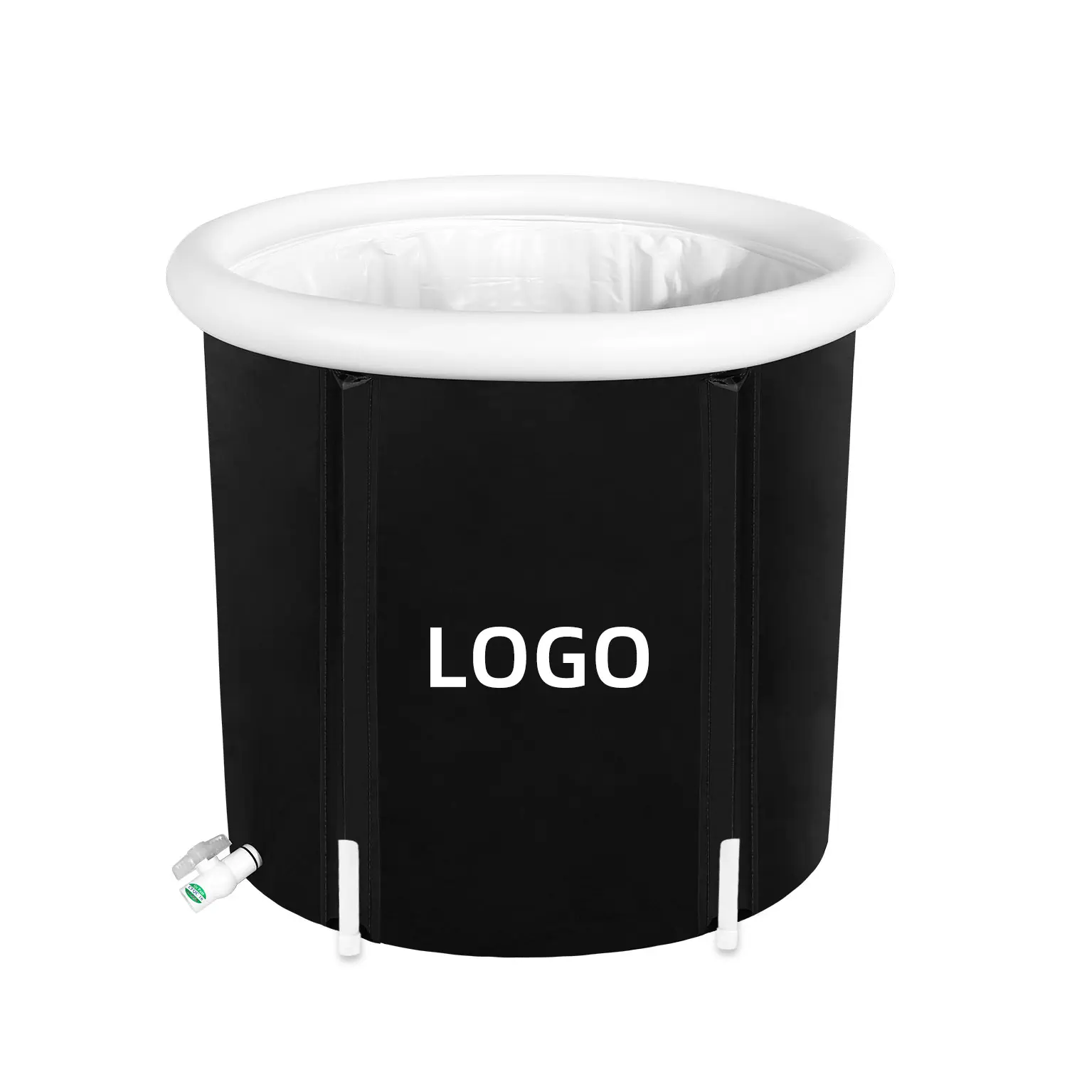 hot selling product OEM logo customized PVC material outdoor activities portable inflatable ice bath tub for adult