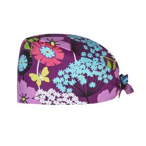 Ajustable a granel Fuerza Aérea Océano Blanco lindo elegante quirófano cubiertas para el cabello gorra quirúrgica forrada de seda - Product Image 5