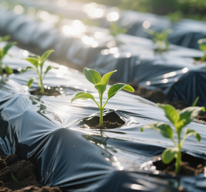 Film de paillage agricole à effet de serre en PE réfléchissant dégradable noir argenté pour utilisation protectrice des fraises - Product Image 6