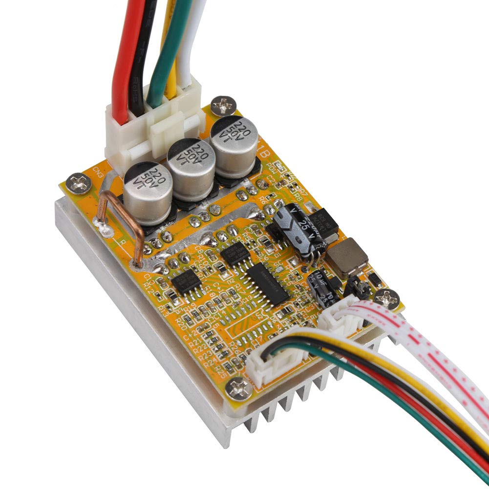 5V-36V 350W Brushless BLDC Motor Controller Board with Heatsink, Ideal for  3-Phase Motor Applications