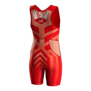 ชุดนักมวยปล้ำชายแบบมืออาชีพ ชุดรัดรูปสำหรับนักมวยปล้ำ ชุดนักมวยปล้ำแบบแยกชิ้น แผงตาข่ายเสริมความแข็งแรง ตะเข็บเสริมความทนทาน - Product Image 3