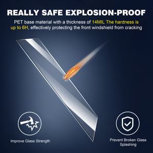 غشاء حماية زجاجي لاصق للشباك لاصق للشباك لاصق لضمان نافذة أمان مكون من 14 مل مقاوم للرصاص أو التشظي - Product Image 4