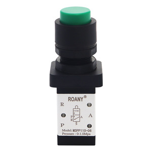 Válvula manual Roany M3PP110-06 de 2 posiciones y 3 vías, válvula de control de aire de 1/4 pulgada para sistema neumático - Product Image 1