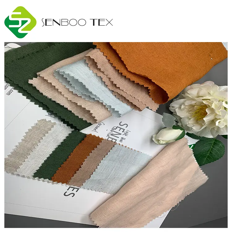 Textiles de maison excellent tissu de lin de lin doux de 290cm/114 "de largeur en stock pour la literie vendue au mètre