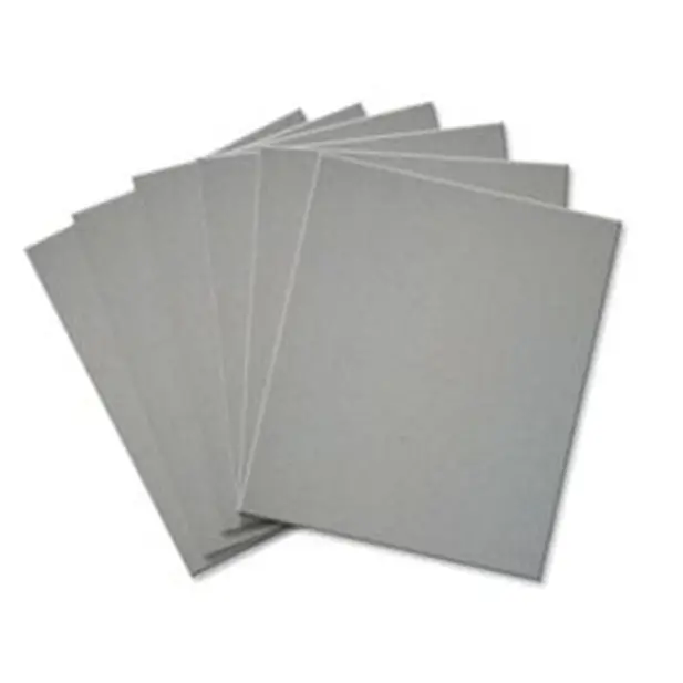 Precio de fábrica, papel de tablero gris de 450-2400gsm, tablero reciclado de papel de tablero trasero
