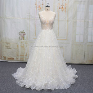 Abito da sposa di lusso popolare in europa abito da sposa caduto - Product Image 1