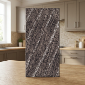 Amezon Choco Polished Glazed Porcelain Marble Look Tiles 600x1200mm 60x120cm Interior Exterior Floor <b>Wall</b> - Product Image 1