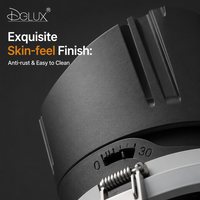 DGLUX Projecteur LED COB à intensité variable pour hôtels et projets d'ingénierie, UGR < 10, 7W 12W 18W 24W, haute luminosité
