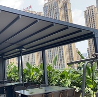 Arc de grande taille, Pergola d'extérieur en aluminium fermé, étanche