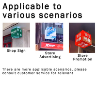 Cube Magique Créatif Extérieur Cuboïde Carré LED Écran D'affichage Panneau pour Magasin de Détail Logo Publicité
