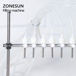 ZONESUN ZS-YTPP10B 10-Kopf-Flüssigkeitsabfüllmaschine für Parfümfläschchen mit Peristaltikpumpe, 50ml Kleinflaschen-Abfüllmaschine - Product Image 2