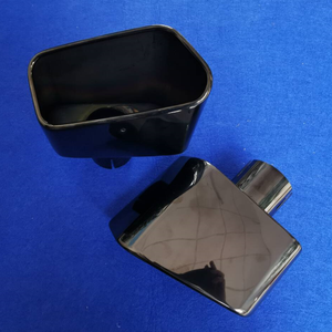 Embout de silencieux carré en acier inoxydable noir titane G38pour embouts d'échappement Bmw G30 520i 525 530i 528i tuyau d'échappement - Product Image 3