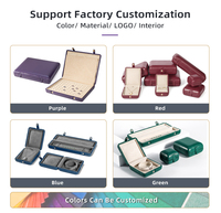 Guangdong Gravierter Ring-Organizer Stilvoller, modischer Schmuck-Organizer mit gepolstertem Innenfutter aus Mikrofaser