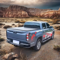 Couverture de benne rigide pliable en trois parties en alliage d'aluminium pour camions Isuzu DMAX Silverado Ranger - Étanche et installation sans perçage