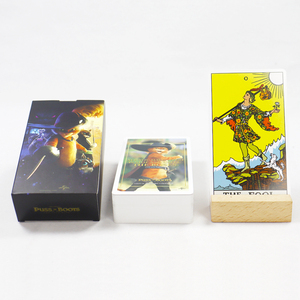 Cartes de tarot <span class=keywords><strong>oracle</strong></span> à sublimation personnalisées avec livre d'instructions, carte de tarot de chat imprimée en usine, nouveau design - Product Image 3