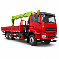 Grue télescopique montée sur camion 6x4 de grande capacité avec moteur diesel de 351-450 ch pour le levage de tuyaux en acier et de conteneurs