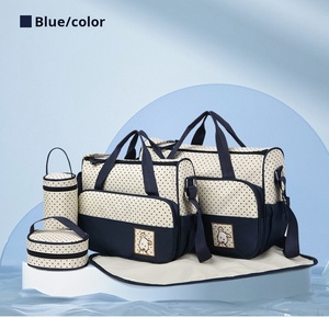 Conjunto de bolsa de mamá impermeable Babi Bag maternidad pañal bebé bolsa de pañales conjunto mamá conjunto de pañales momia viaje Oxford mochila de moda moderna - Product Image 6